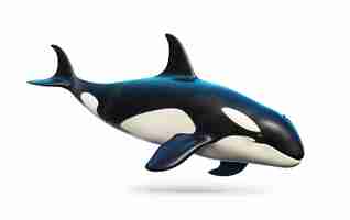 Photo shamu isolated on a white background