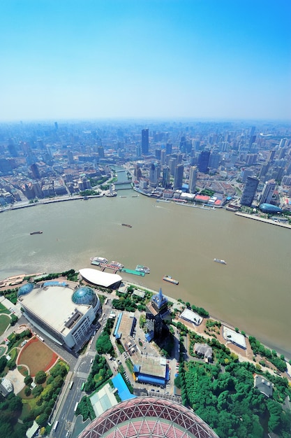 Shanghai aerial in the day