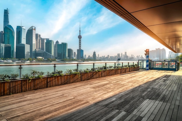 Shanghai bund modern architectuurlandschap
