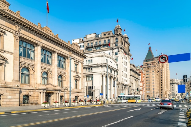 Shanghai Bund oud gebouw landschap