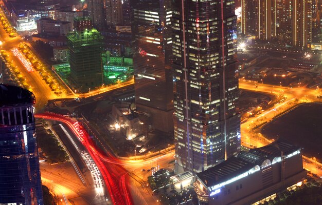 Photo shanghai cityscape