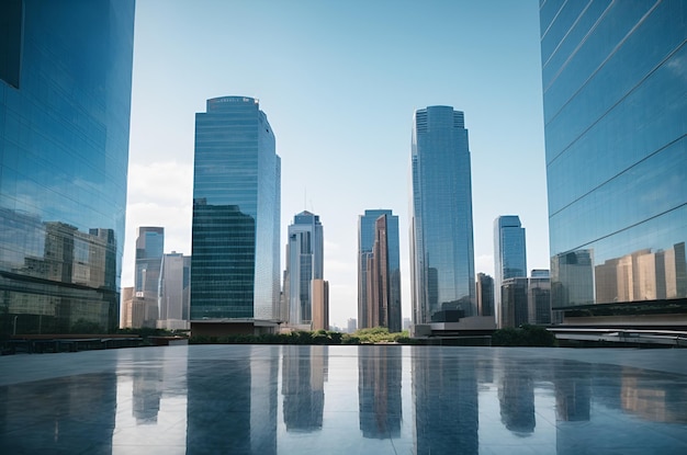 Shanghai Luiza modern city skyscrapers business office buildings