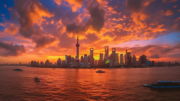 Shanghai sunset