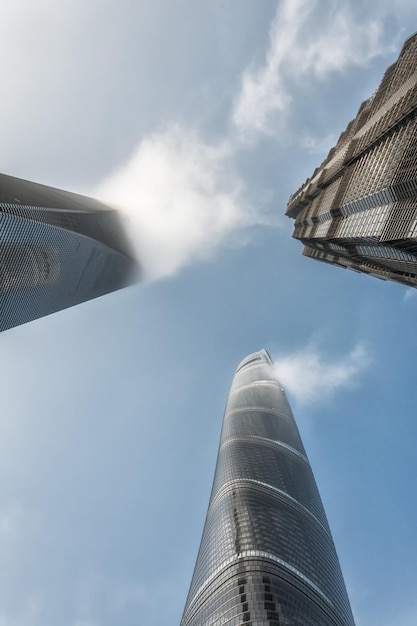 Shanghai tower world financial center and jin mao tower in
shanghai these are the tallest buildings in shanghai