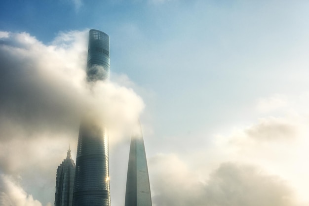 Shanghai tower world financial center and jin mao tower in
shanghai these are the tallest buildings in shanghai