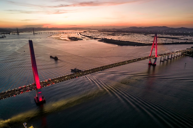 Città di shantou provincia del guangdong cina traduzione cinese sul ponteponte shantou queshi