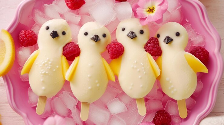 Photo shaped like lovable penguins these frozen treats bring a refreshing touch of cutenessgenerative ai