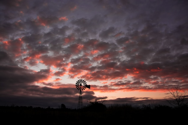 Foto forme e ombre del tramonto