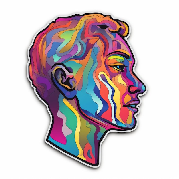 Shapeshifter Vector Line Art With Vivid Colors And Hdr
