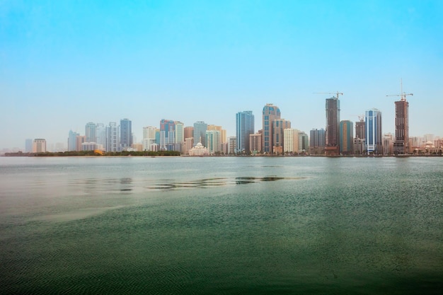 Sharjah city centre skyline UAE