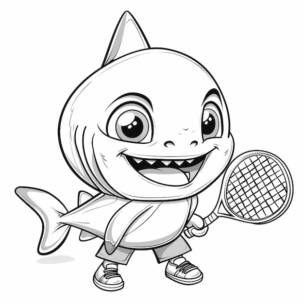 Shark Court Showdown Tennis Time
