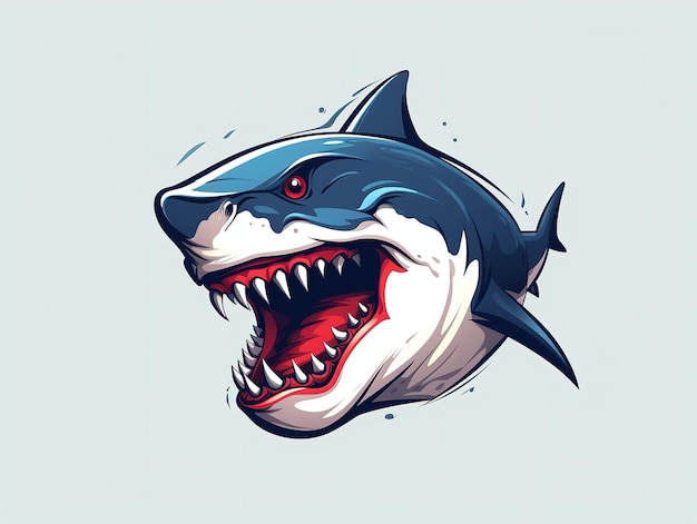 Shark creative logo vector illustration of shark