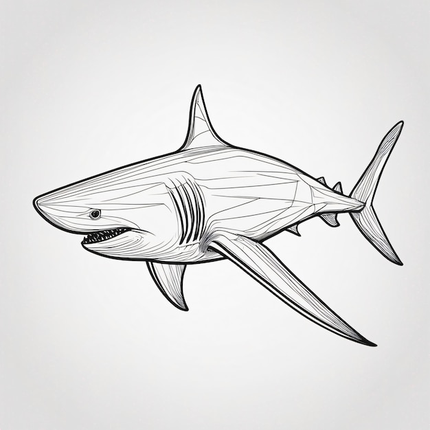 Shark Drawing Images Free Download on Freepik