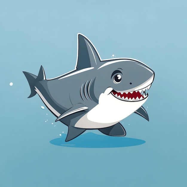 Foto shark illustratie ai generative