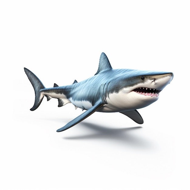 Photo shark isolated on white background