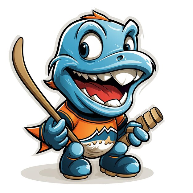 Shark mascot illustration of a basketball team