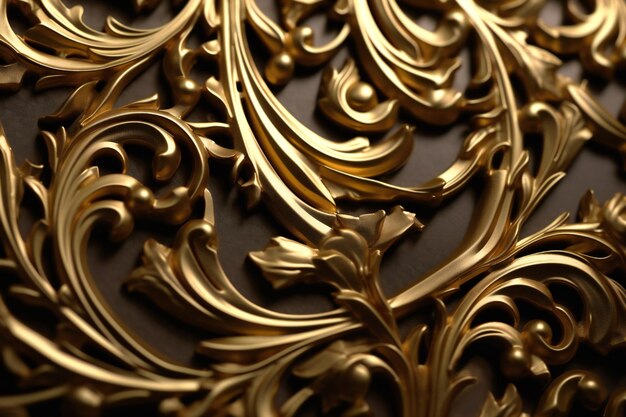 Sharp gold filigree ornate texture