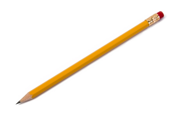 sharpened pencil isolated