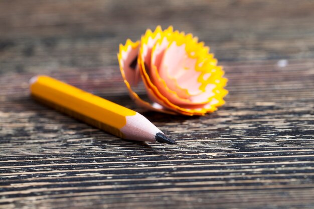 Sharpening one  pencil