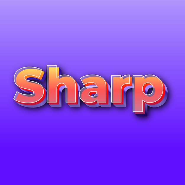 SharpText-effect JPG-gradiënt paarse achtergrondkaartfoto