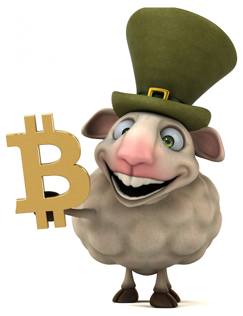 Sheep and bitcoin animation