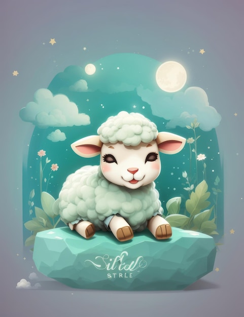 sheep chibi cartoon