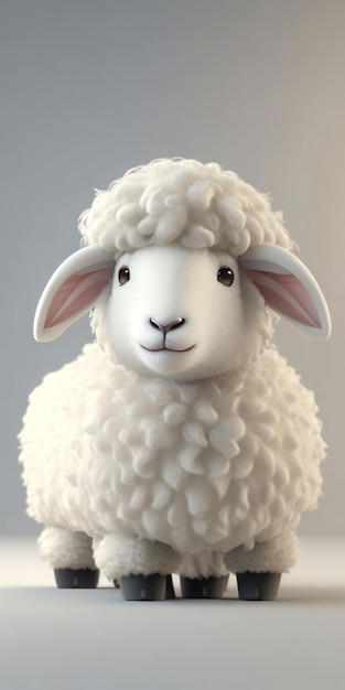 この画像には羊の置物が表示されています