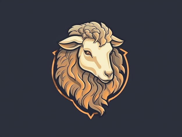 Photo sheep logo for restaurant food chain logo