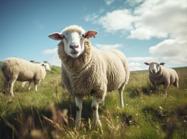 Sheep in a pasture