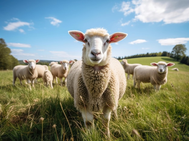 Sheep in a pasture