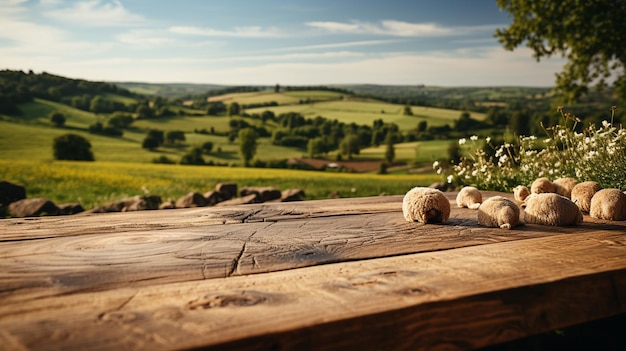 Foto pecore su una staccionata di legno