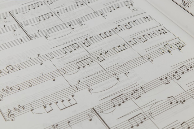 sheet music displayed in detail on a light background