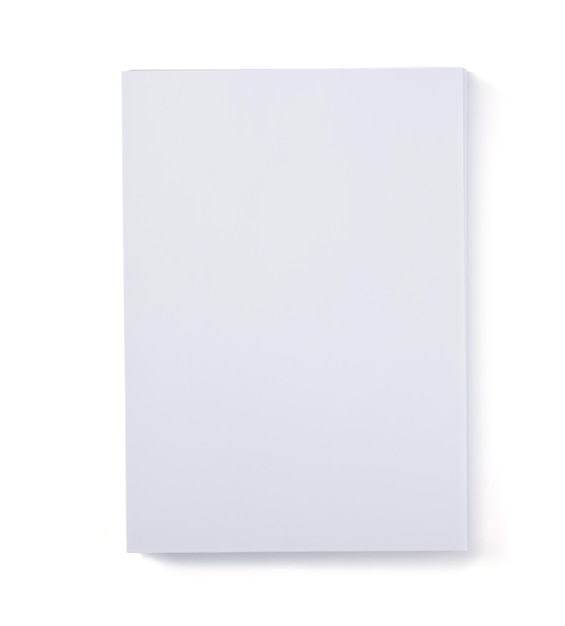 Sheet of paper isolated on white