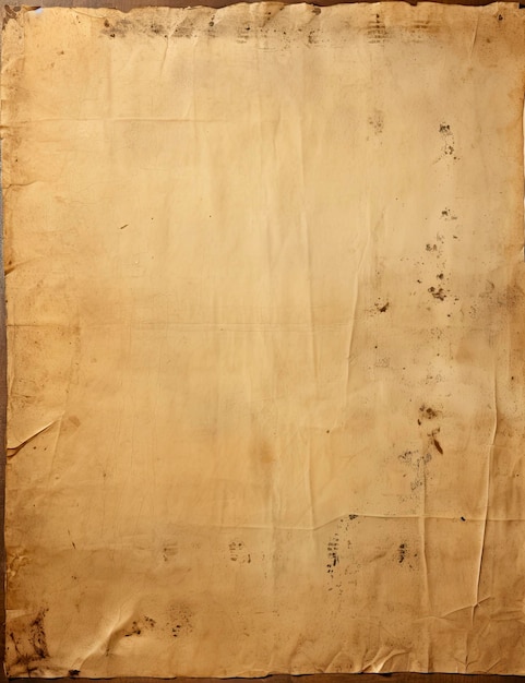 Sheet of vintage yellowed paper