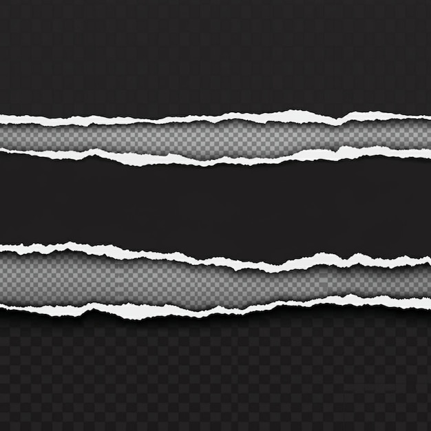 白い境界線を持つ黒い背景の白い紙のシート