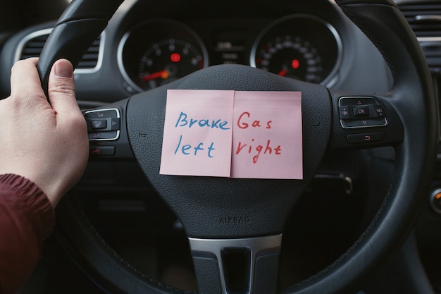 Photo sheets of paper with a reminder.