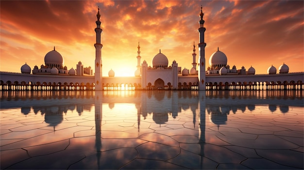 Sheikh Zayed Grand Mosque in Abu Dhabi United Arab Emirates