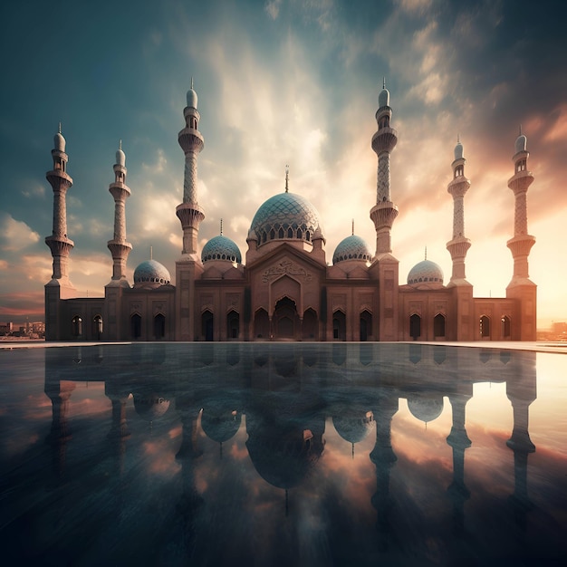 Sheikh Zayed Grand Mosque in Abu Dhabi United Arab Emirates