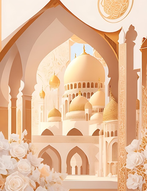 Sheikh Zayed Mosque Paper Art