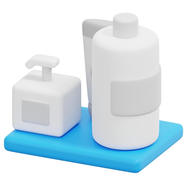 shelf 3d render icon illustration