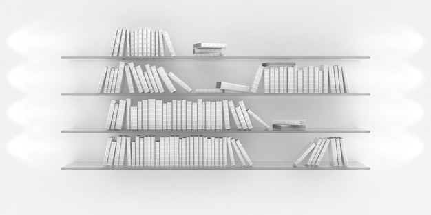 Shelf with books