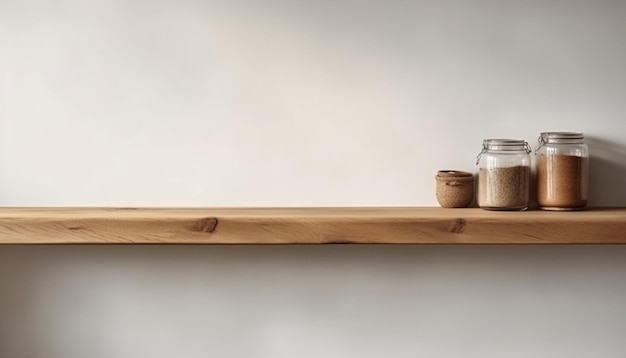 A shelf with a wooden shelf that says'the best'on it