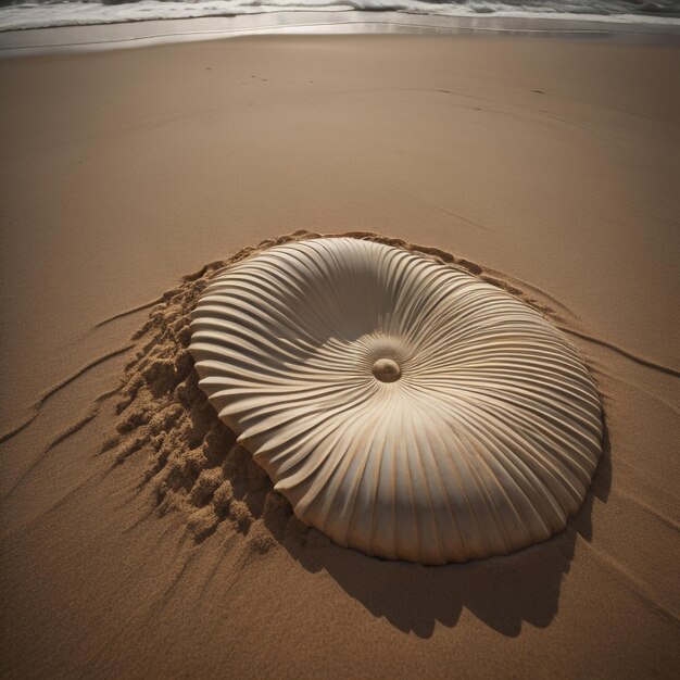 Photo shell in sand