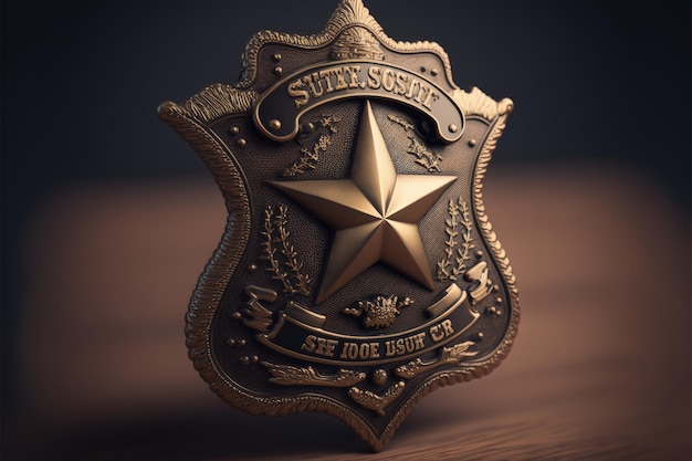 Sheriff badge police badge AI