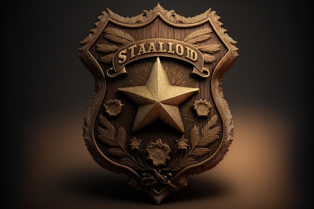 Sheriff badge police badge AI