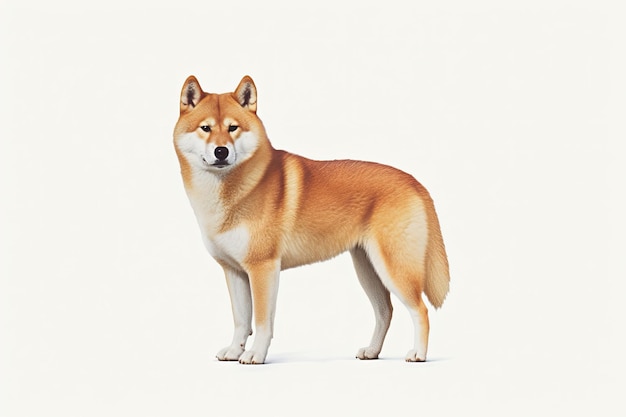 Shiba inu hond creatieve illustratie generatieve ai
