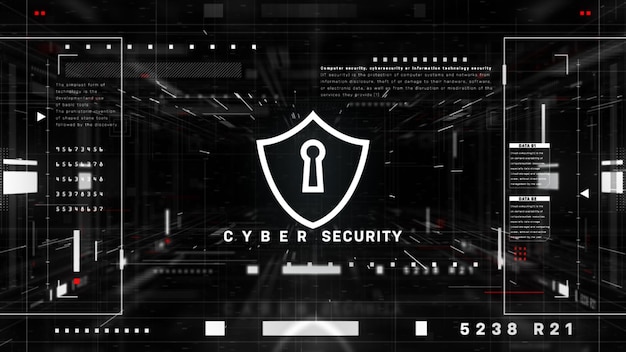 Shield Icon Cyber Security Technology Digital Data Protection Future Background