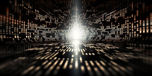 shield symbolizing data security in binary code on a neutral grey background concept data security binary code shield symbol grey background