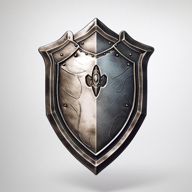 a shield with a design that says " the word " on it.