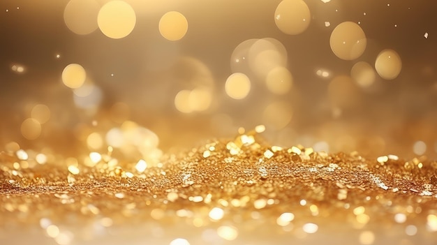 Shimmer golden glitter background